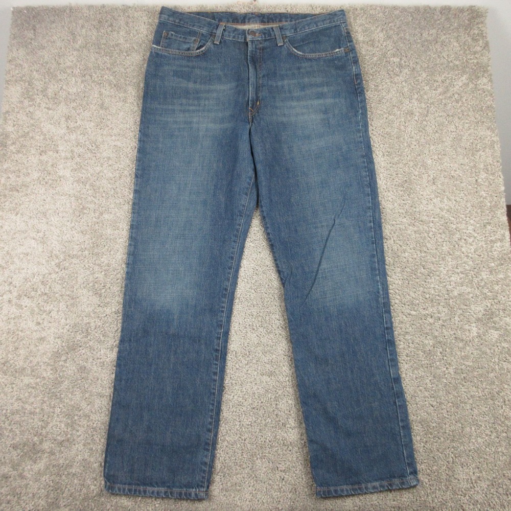 Polo Ralph Lauren Jeans Mens 36x32 Blue Classic Five Pocket Faded Denim Pants